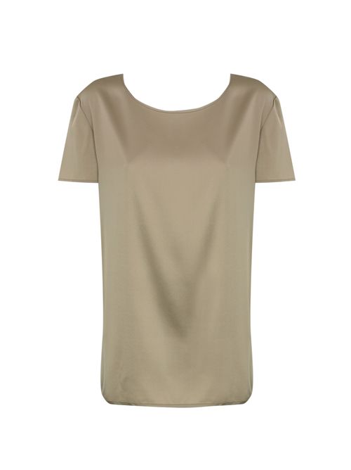 Blusa Cortona in raso seta Sabbia MM Max Mara | 2516111017600017